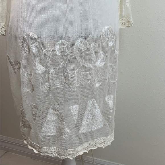 Express dress / swim cover embroidered lace mesh - Picture 7 of 9